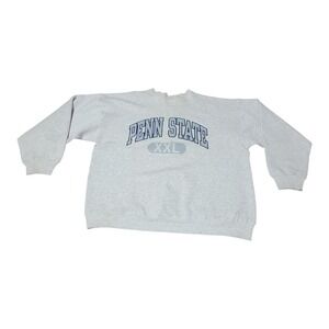 Vintage Champion Made In USA Penn State Crewneck Sweatshirt XL Gray Mens B6